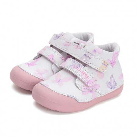 Pantofi copii fete din piele DD Step, Alb - S066-51151 [1]