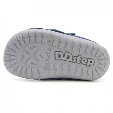 Pantofi copii baieti din piele DD Step Barefoot, Albastru - S070-52480B [7]