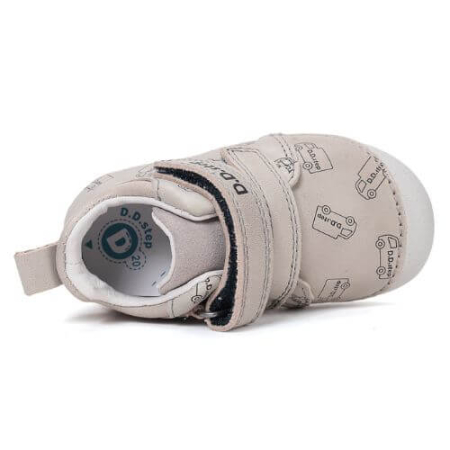 Pantofi copii baieti din piele DD Step, Gri - S015-61100 [4]