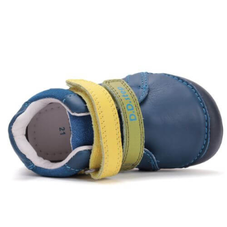 Pantofi copii baieti din piele DD Step Barefoot, Albastru - S070-52141A [6]