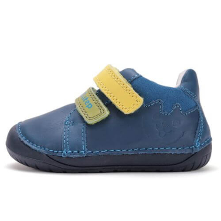 Pantofi copii baieti din piele DD Step Barefoot, Albastru - S070-52141A [1]