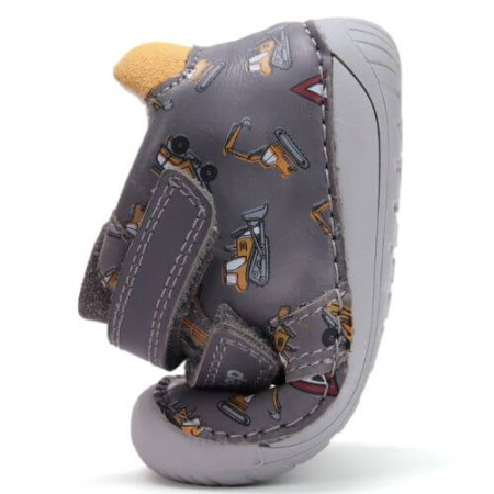 Pantofi copii baieti din piele DD Step Barefoot, Gri - S070-52480A [7]