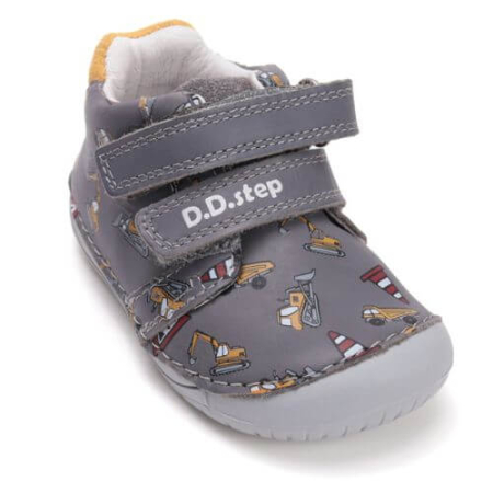 Pantofi copii baieti din piele DD Step Barefoot, Gri - S070-52480A [3]