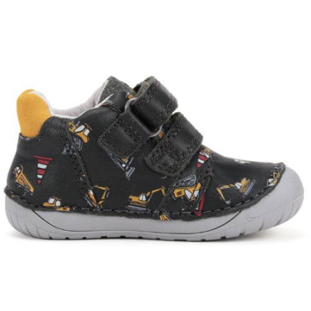 Pantofi copii baieti din piele DD Step Barefoot, Albastru - S070-52480 [3]