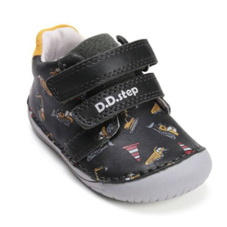 Pantofi copii baieti din piele DD Step Barefoot, Albastru - S070-52480 [2]