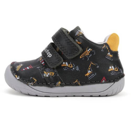 Pantofi copii baieti din piele DD Step Barefoot, Albastru - S070-52480 [1]