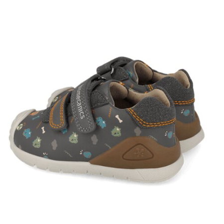 Pantofi copii baieti din piele Biomecanics, Gri Antracit - 261129-B213 [1]
