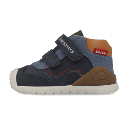 Pantofi băieți din piele îmblăniți Biomecanics, Navy - 261133-A243FB [1]