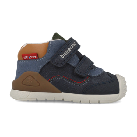 Pantofi băieți din piele îmblăniți Biomecanics, Navy - 261133-A243FB [4]