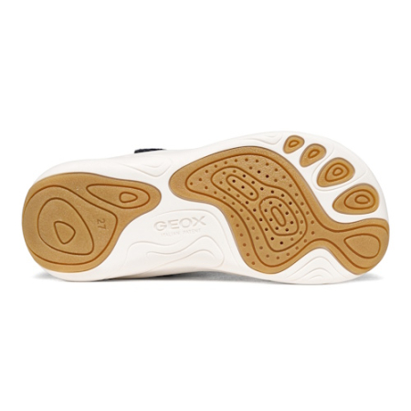 Pantofi băieți din piele întoarsă Geox Barefoot, Albastru - J66PDA [5]