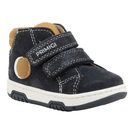 Pantofiori sport baieti - Ghete băieți din piele întoarsă Primigi, Albastru - 8905211
