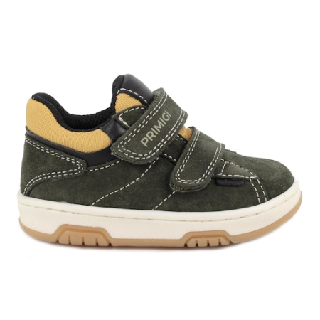 Pantofi sport băieți din piele întoarsă Primigi, Verde - 8905122 [1]