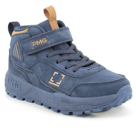 Pantofiori sport baieti - Pantofi copii baieti din piele sintetica Primigi, Albastru - 8966111