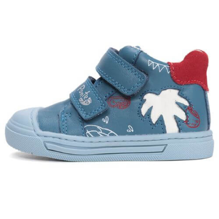 Noua Colectie Primavara - Pantofi copii baieti din piele Ponte, Albastru - DA06-6-1946A