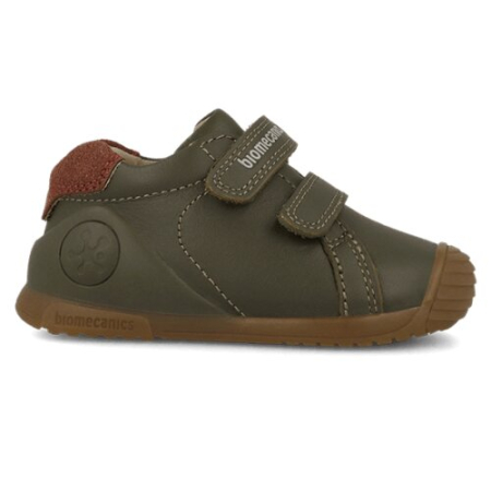 Pantofi copii baieti din piele Biomecanics, Verde Khaki - 261120-B788 [2]