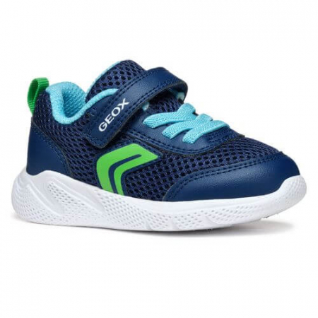 Pantofi copii baieti din textil Geox, Albastru - B454UC_01454_CF43U [0]