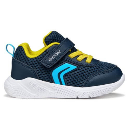 Pantofiori sport - Pantofi copii baieti din textil Geox, Albastru - B454UC-01454-C0657