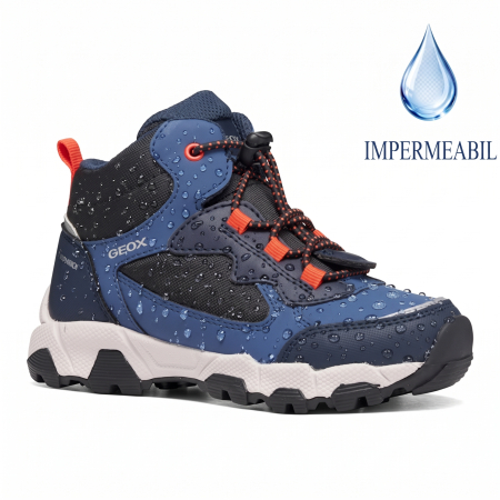 Incaltaminte impermeabila - Pantofi impermeabili băieți Geox, Albastru - J463ZC_050FU_C4277