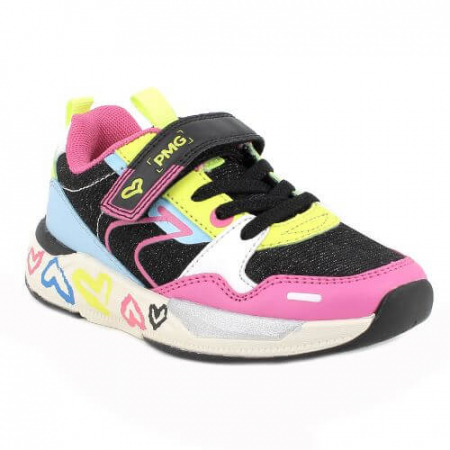 Pantofiori sport fete - Pantofi copii fete din textil Primigi, Multicolor - 7958311