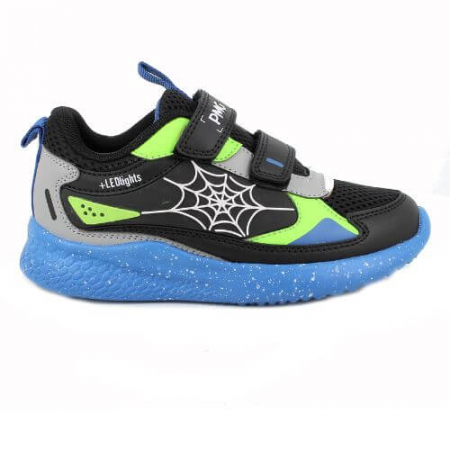 Pantofi copii baieti cu LED din textil Primigi, Negru - 7966622 [1]