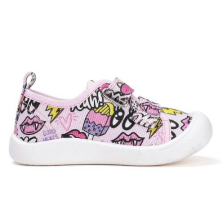 Pantofi copii fete din canvas DD Step, Roz - C100-52850 [2]