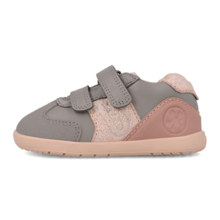 Pantofi copii fete din piele Biomecanics 261165-C154 Gri Roz [3]