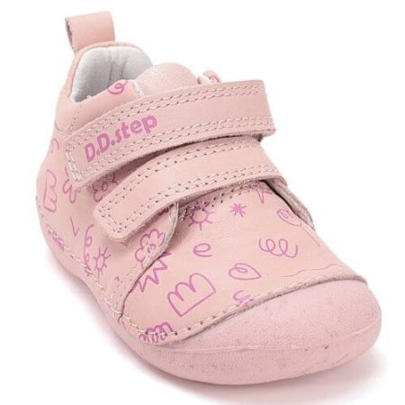 Pantofi copii fete din piele DD Step, Roz - S015-61675A [2]