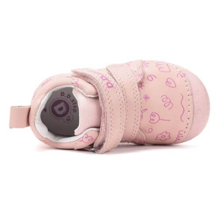 Pantofi copii fete din piele DD Step, Roz - S015-61675A [4]