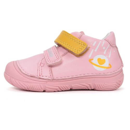 Pantofiori sport fete - Pantofi copii fete din piele DD Step, Roz - S082-61694A