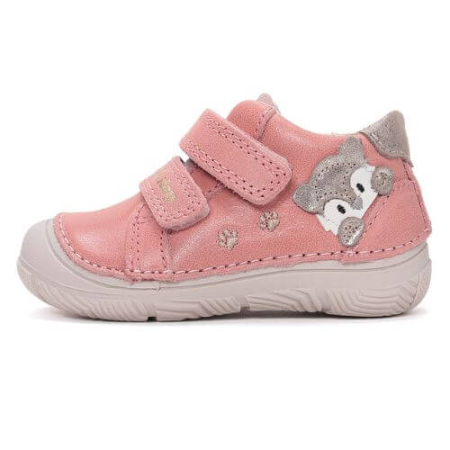 Pantofiori sport fete - Pantofi copii fete din piele DD Step, Roz - S082-61703C