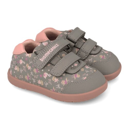 Pantofiori sport fete - Pantofi copii fete din piele Biomecanics 261162-B154