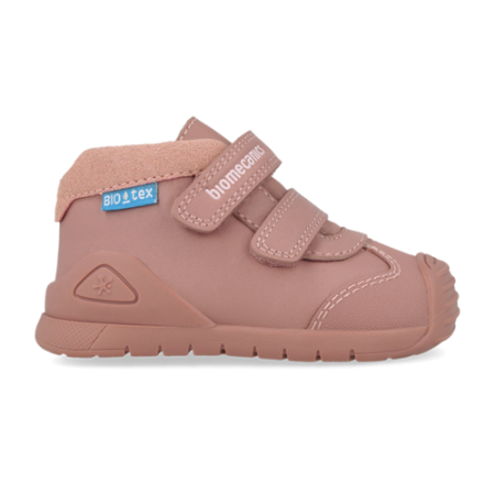 Pantofi fete din piele îmblăniți Biomecanics, Roz - 261134-E159FB [1]