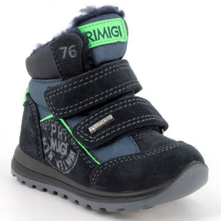 Noua Colectie De Toamna - Ghete impermeabile Goretex copii baieti din piele naturala Primigi, Albastru - 8858511
