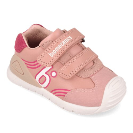 Pantofi copii din piele Biomecanics, Roz - 261130-D193 [4]