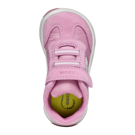Pantofi copii fete din piele Suede Geox Foot-Run, Roz - B661JA_0FU22_C8241 [2]