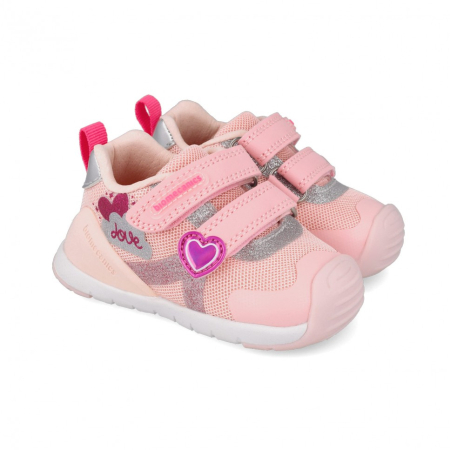 Promotii Pantofi Sport Fete - Pantofi fete din textil Biomecanics Biogateo, Roz - 262133-A032