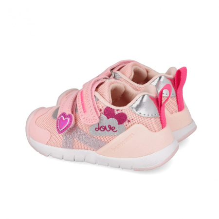 Pantofi fete din textil Biomecanics Biogateo, Roz - 262133-A032 [1]