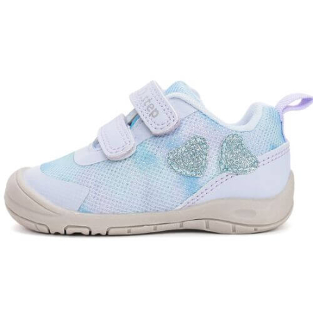 Pantofiori sport fete - Pantofi copii fete din textil DD Step, Albastru - F065-61776