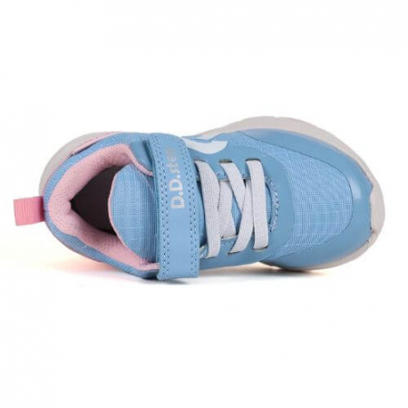 Pantofi copii fete din textil DD Step, Albastru - P092-51815B [4]