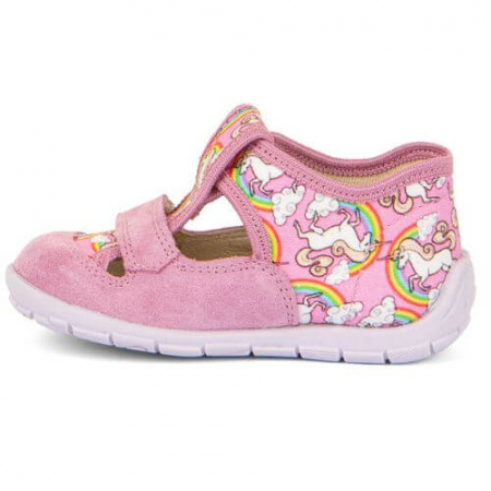 Pantofi copii fete din textil Froddo, Roz - G1700412-8 [1]