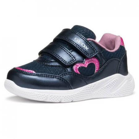 Noua Colectie De Toamna - Pantofi copii fete din textil Geox, Albastru - B564TA_0GNAJ_C4002