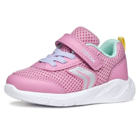 Pantofi copii fete din textil Geox, Roz - B454TD-01454-CE83B [3]
