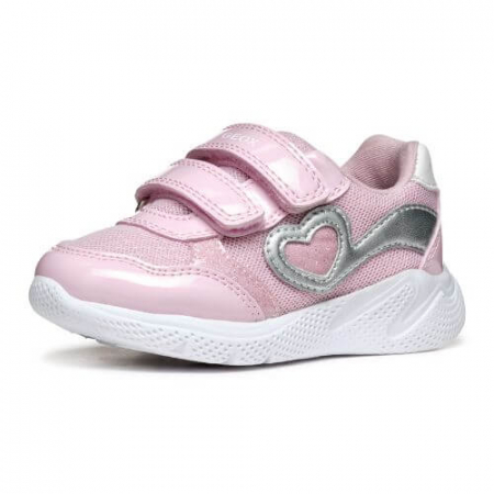 Promotii Pantofi Sport Fete - Pantofi copii fete din textil Geox, Roz - B554TA_0GNHH_C0514