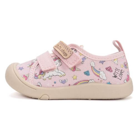 Pantofiori sport fete - Pantofi copii fete textil DD Step, Roz - C100-61621