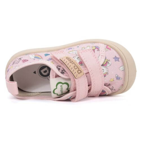 Pantofi copii fete textil DD Step, Roz - C100-61621 [5]