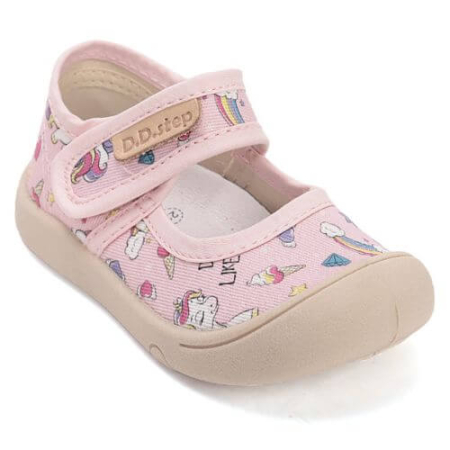 Pantofi copii fete textil DD Step, Roz - C100-61436 [2]