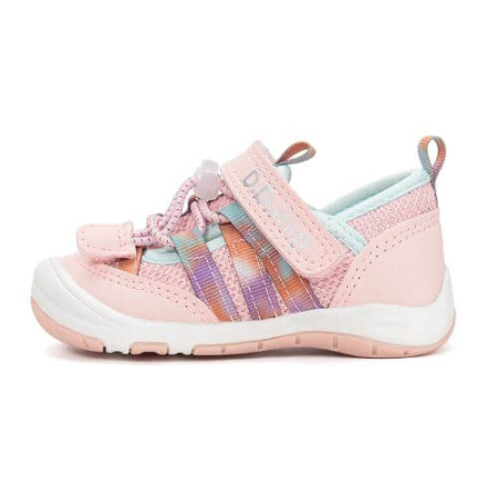 Pantofiori sport fete - Pantofi decupati copii fete din textil DD Step, Roz - F065-61331F