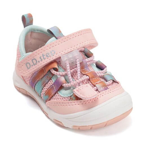 Pantofi decupati copii fete din textil DD Step, Roz - F065-61331F [3]