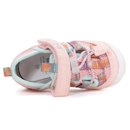 Pantofi decupati copii fete din textil DD Step, Roz - F065-61331F [4]