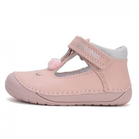 Pantofi decupati copii fete din piele DD Step, Roz - H070-51968 [1]